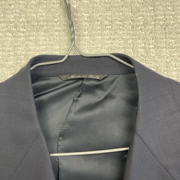 Canali Super 120s Wool Blazer Men’s Sz 54R Dark Blue 100% Wool Sport Coat Jacket - Picture 7 of 16